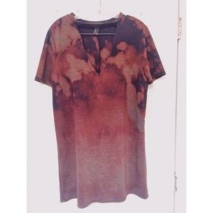 Forever 21 Bleached Acid-Wash Dress Short